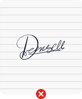 Signature over grid