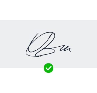 Only one signature