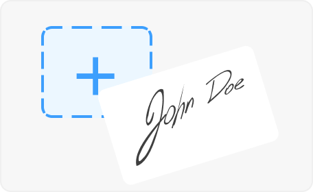 Upload the signature image