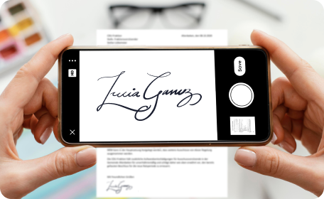 Scan your signature