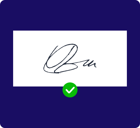 Only one signature