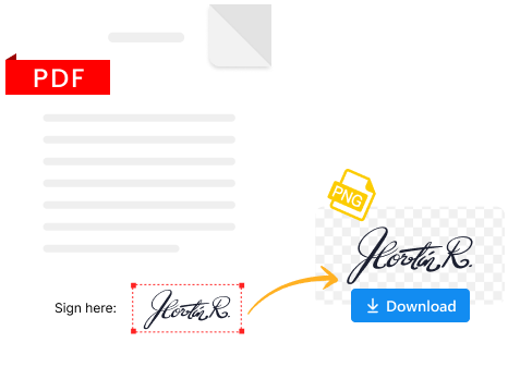 Extract signature from pdf