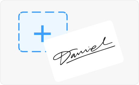 Upload handwritten signature photo