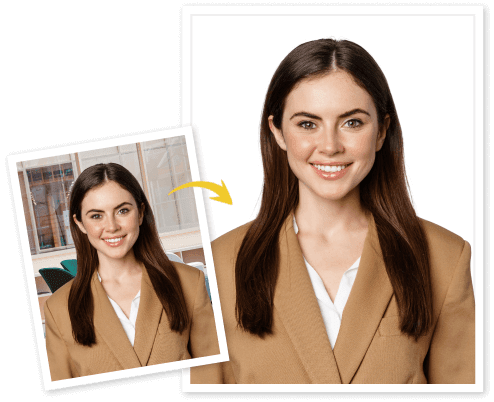 Create passport photo by yourself