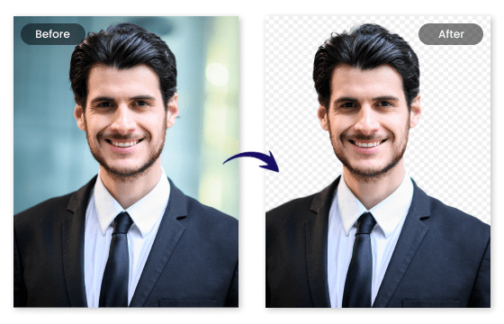 Remove improper background automatically