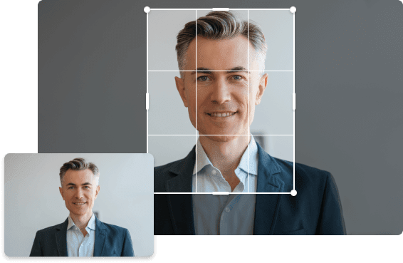 Center your face to the required position