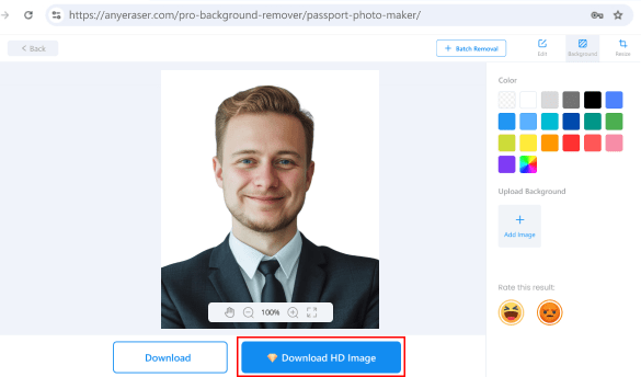 Download the passport photo