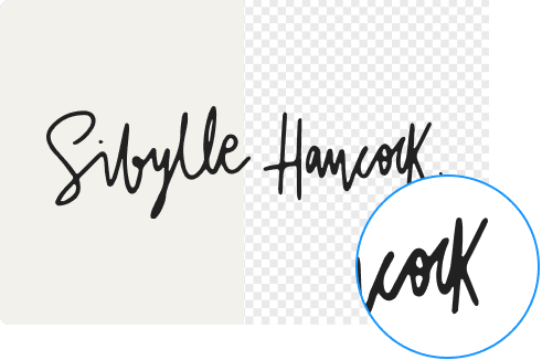 Extract signature with precision