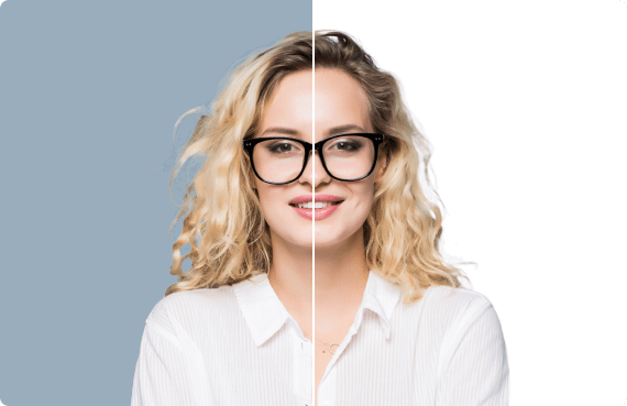 Change photo background to white